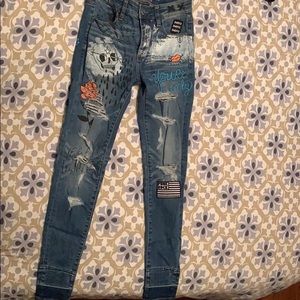 American Eagle Patch Jeans
